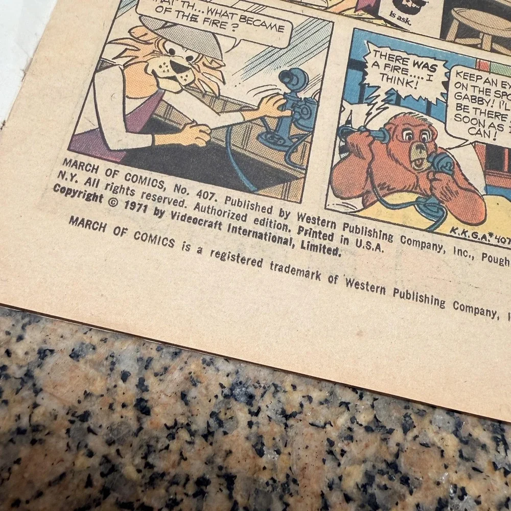 Vintage 1971 March Of Comics Smokey Bear No.407 Color Comic Book Bronze Age